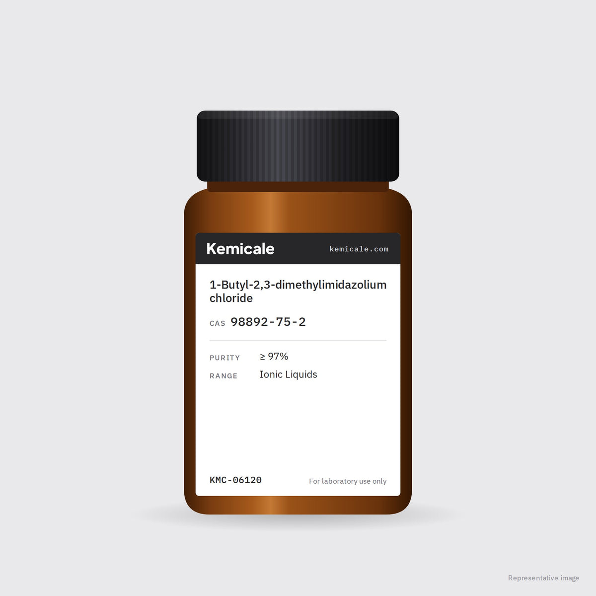 1-Butyl-2,3-dimethylimidazolium chloride (CAS 98892-75-2) – Kemicale representative pack image