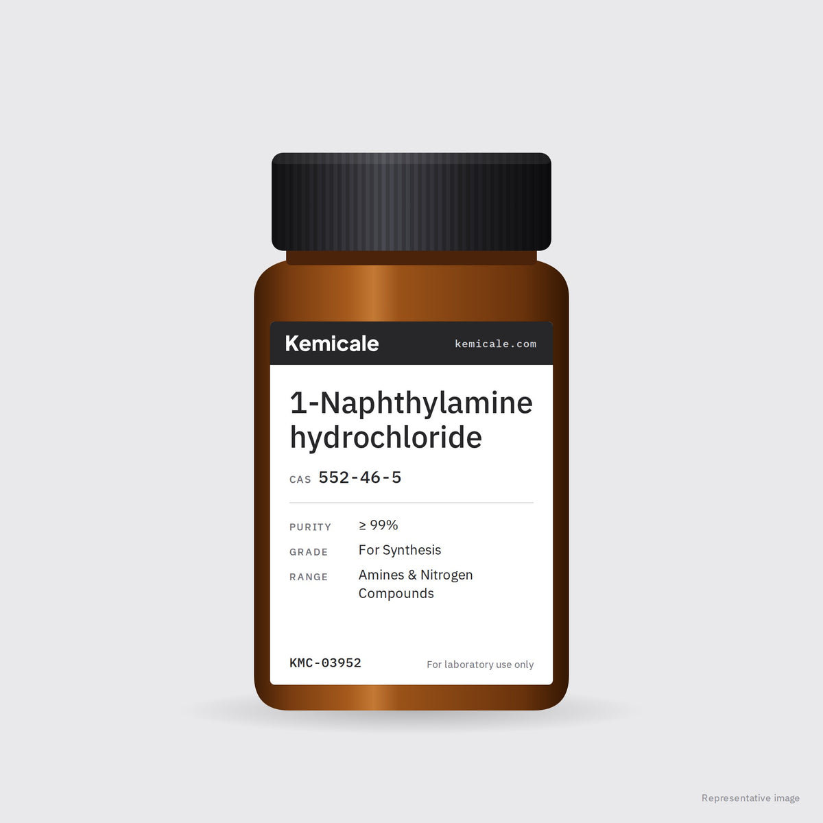 1-Naphthylamine hydrochloride (CAS 552-46-5) – Kemicale representative pack image