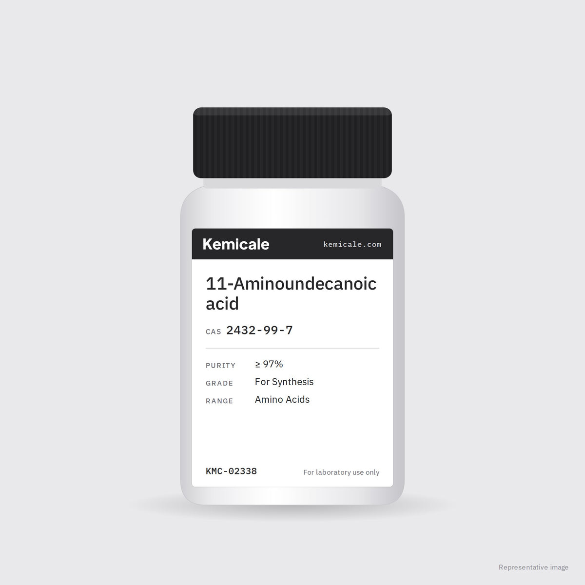 11-Aminoundecanoic acid (CAS 2432-99-7) – Kemicale representative pack image
