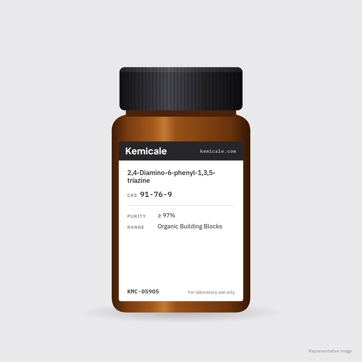 2,4-Diamino-6-phenyl-1,3,5-triazine (CAS 91-76-9) – Kemicale representative pack image