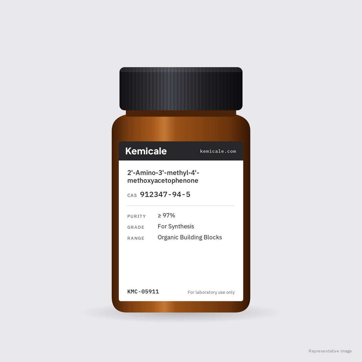 2'-Amino-3'-methyl-4'-methoxyacetophenone (CAS 912347-94-5) – Kemicale representative pack image