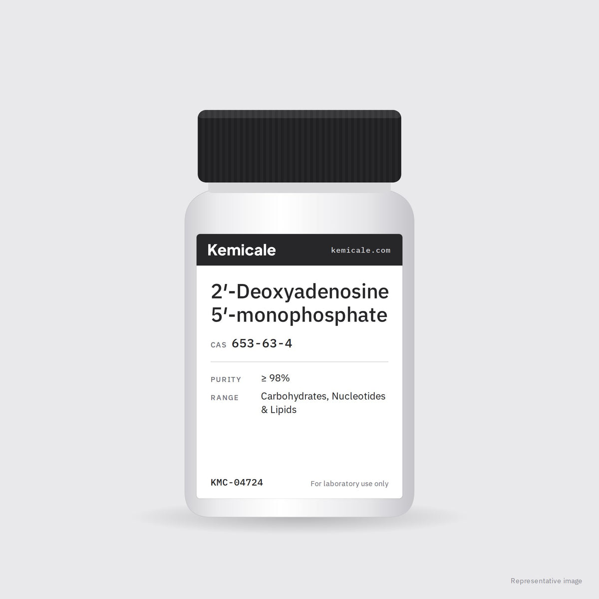 2′-Deoxyadenosine 5′-monophosphate (CAS 653-63-4) – Kemicale representative pack image