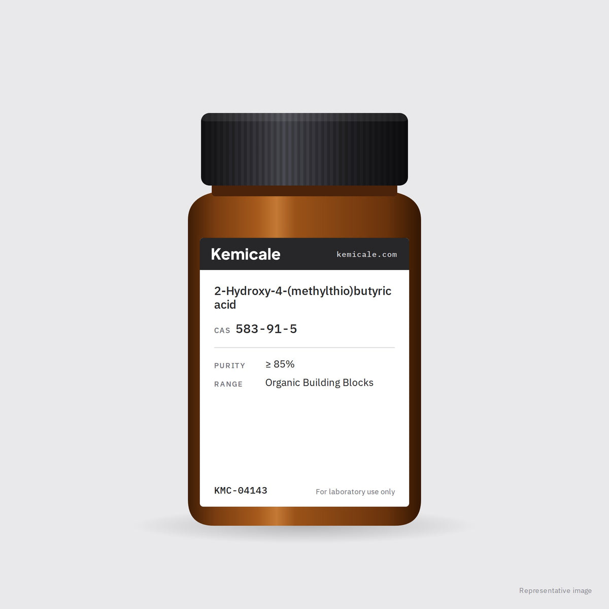 2-Hydroxy-4-(methylthio)butyric acid (CAS 583-91-5) – Kemicale representative pack image