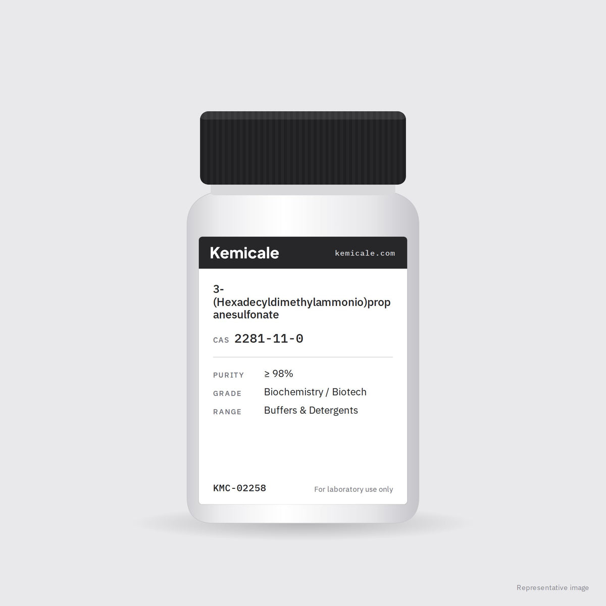 3-(Hexadecyldimethylammonio)propanesulfonate (CAS 2281-11-0) – Kemicale representative pack image