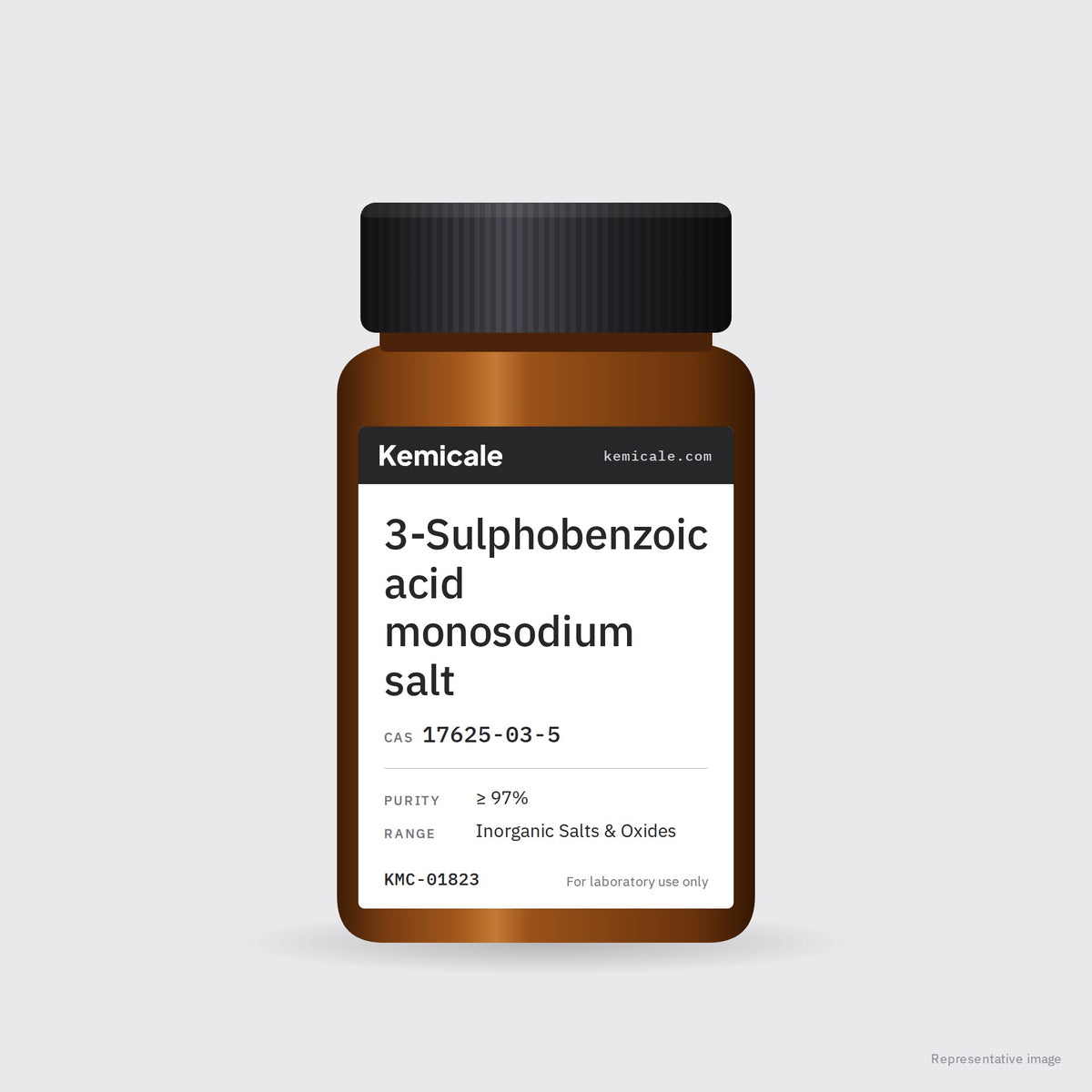 3-Sulphobenzoic acid monosodium salt (CAS 17625-03-5) – Kemicale representative pack image