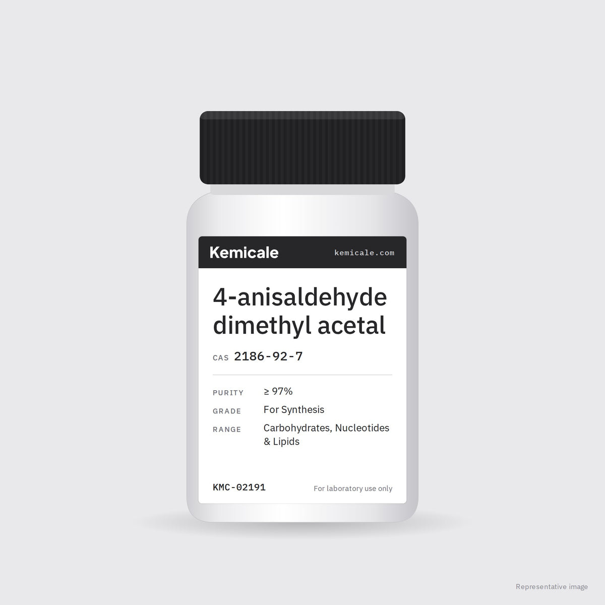 4-anisaldehyde dimethyl acetal (CAS 2186-92-7) – Kemicale representative pack image