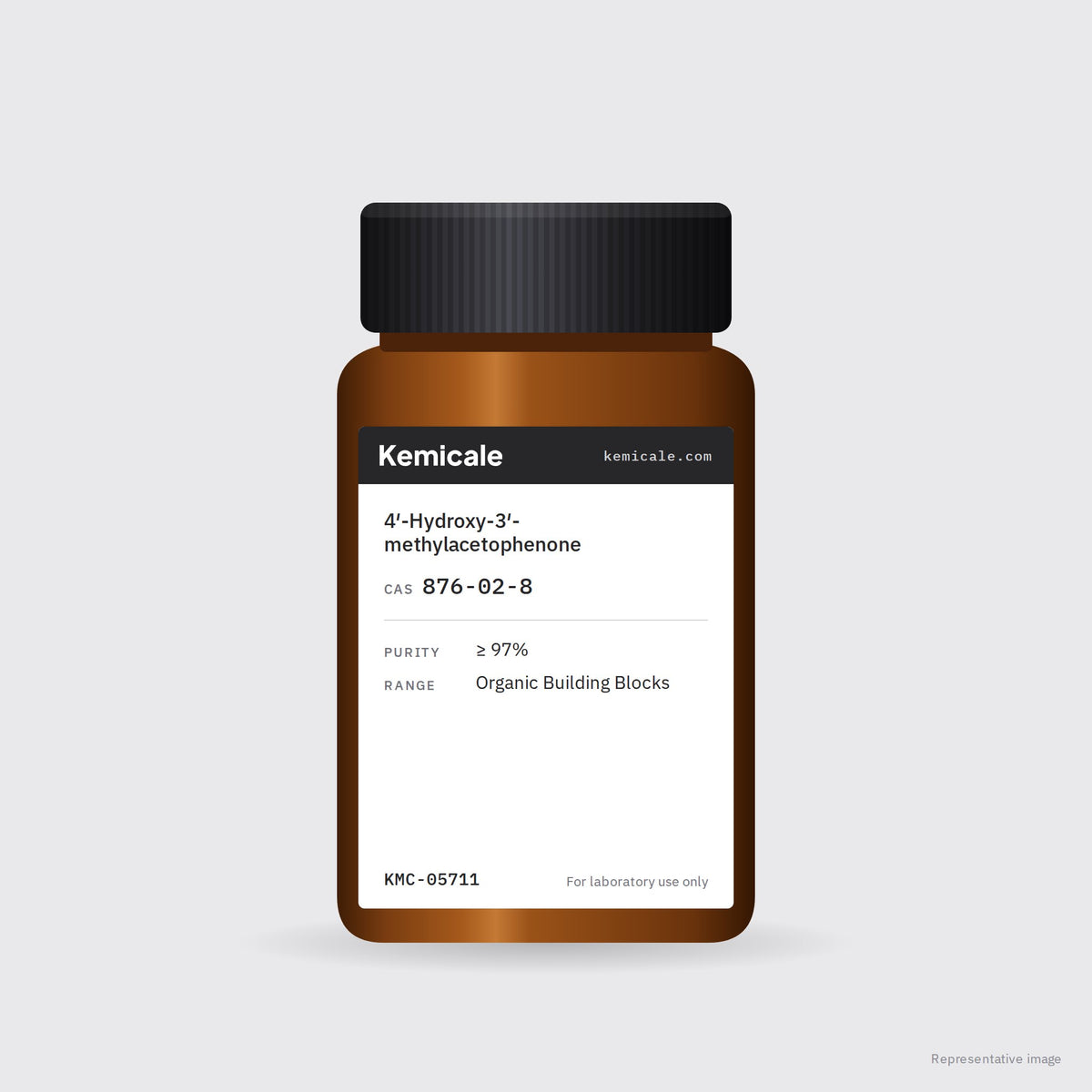 4′-Hydroxy-3′-methylacetophenone (CAS 876-02-8) – Kemicale representative pack image