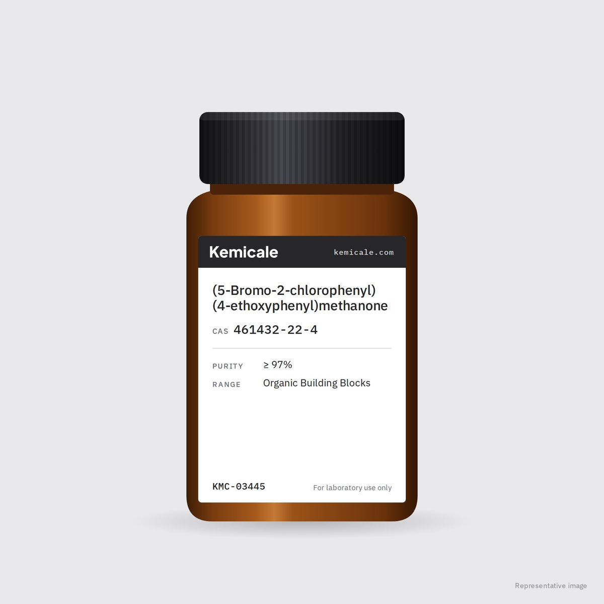(5-Bromo-2-chlorophenyl)(4-ethoxyphenyl)methanone (CAS 461432-22-4) – Kemicale representative pack image