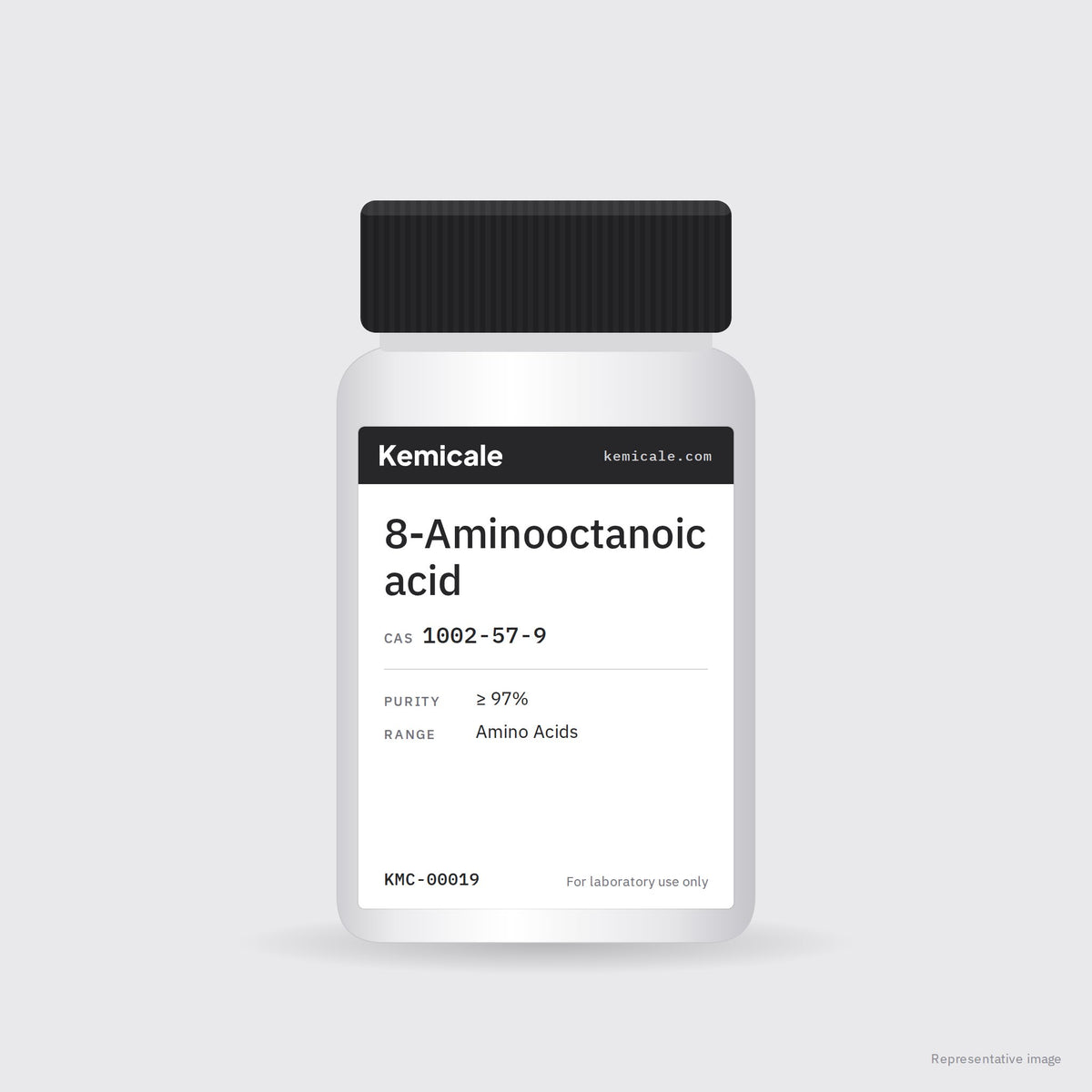 8-Aminooctanoic acid (CAS 1002-57-9) – Kemicale representative pack image