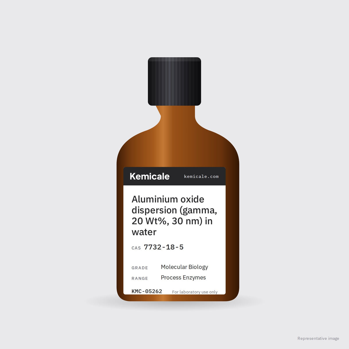 Aluminium oxide dispersion (gamma, 20 Wt%, 30 nm) in water (CAS 7732-18-5) – Kemicale representative pack image