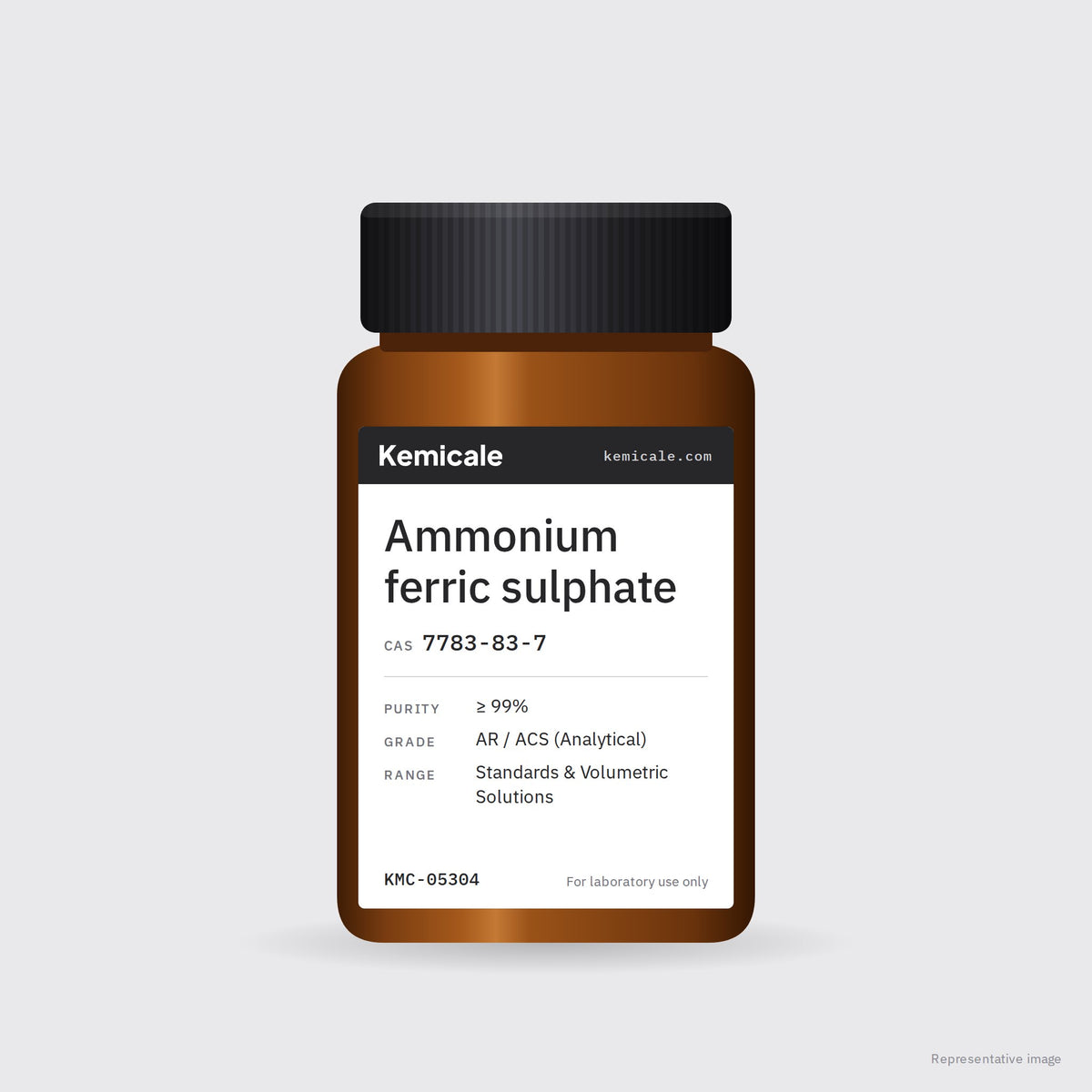 Ammonium ferric sulphate (CAS 7783-83-7) – Kemicale representative pack image