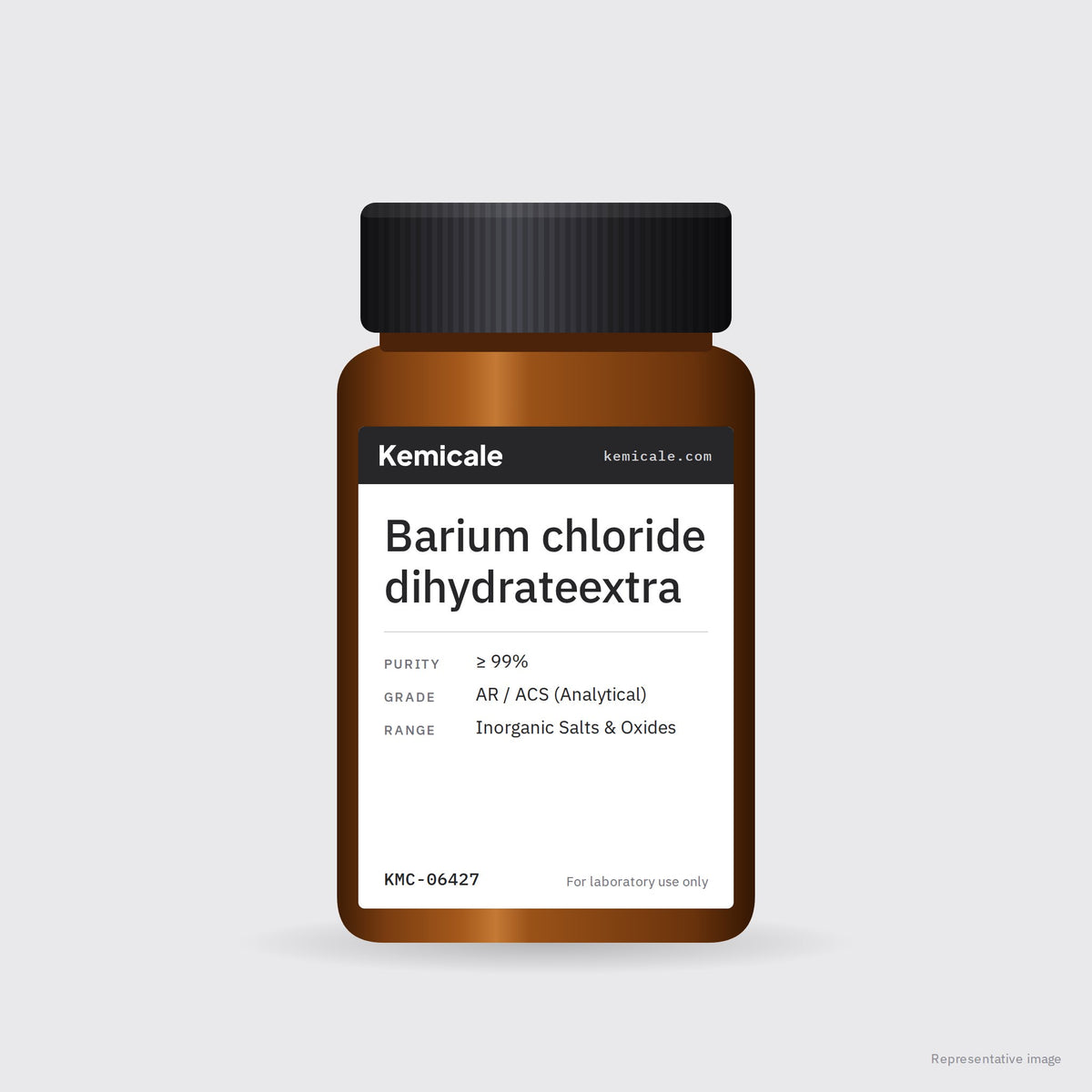 Barium chloride dihydrateextra – Kemicale representative pack image