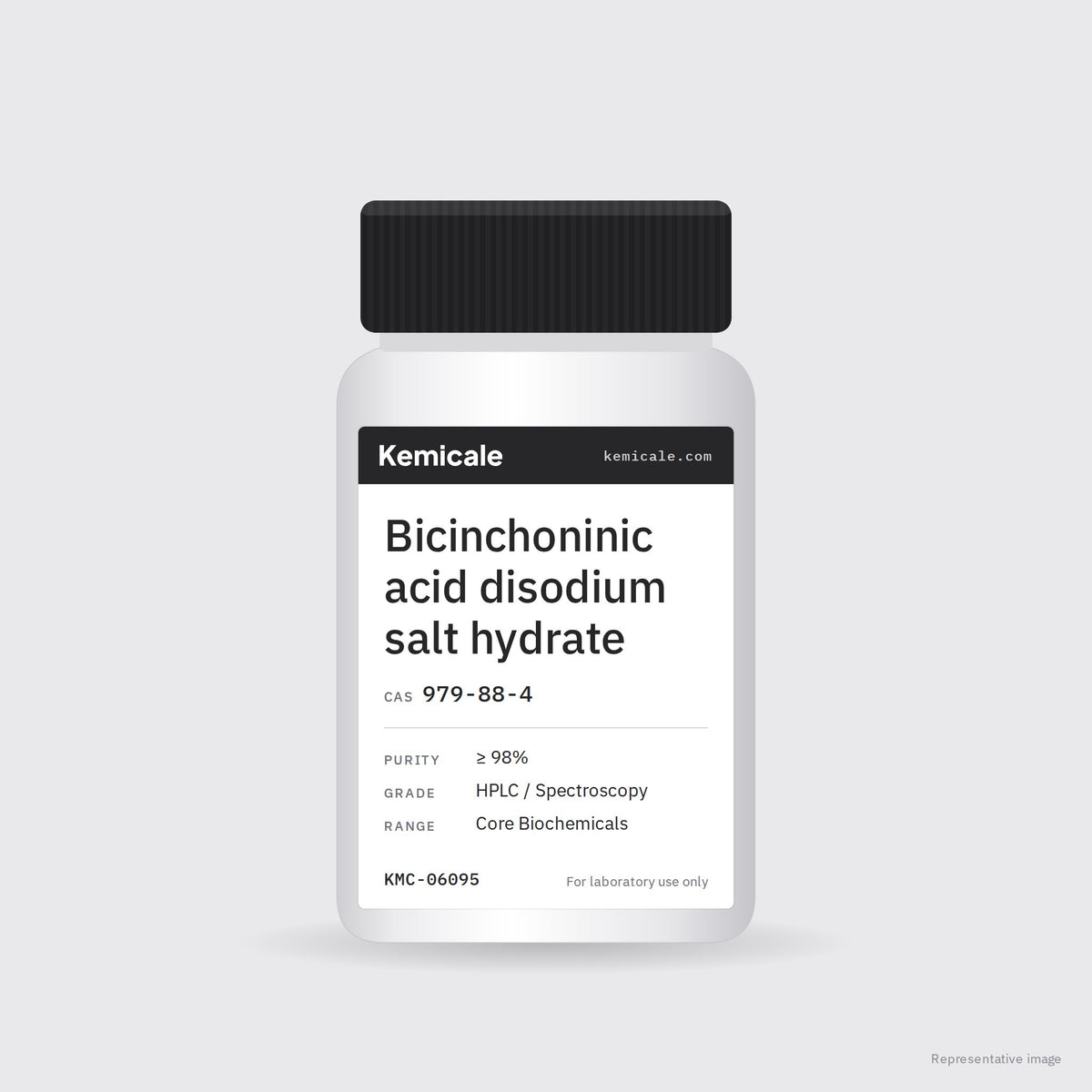 Bicinchoninic acid disodium salt hydrate (CAS 979-88-4) – Kemicale representative pack image