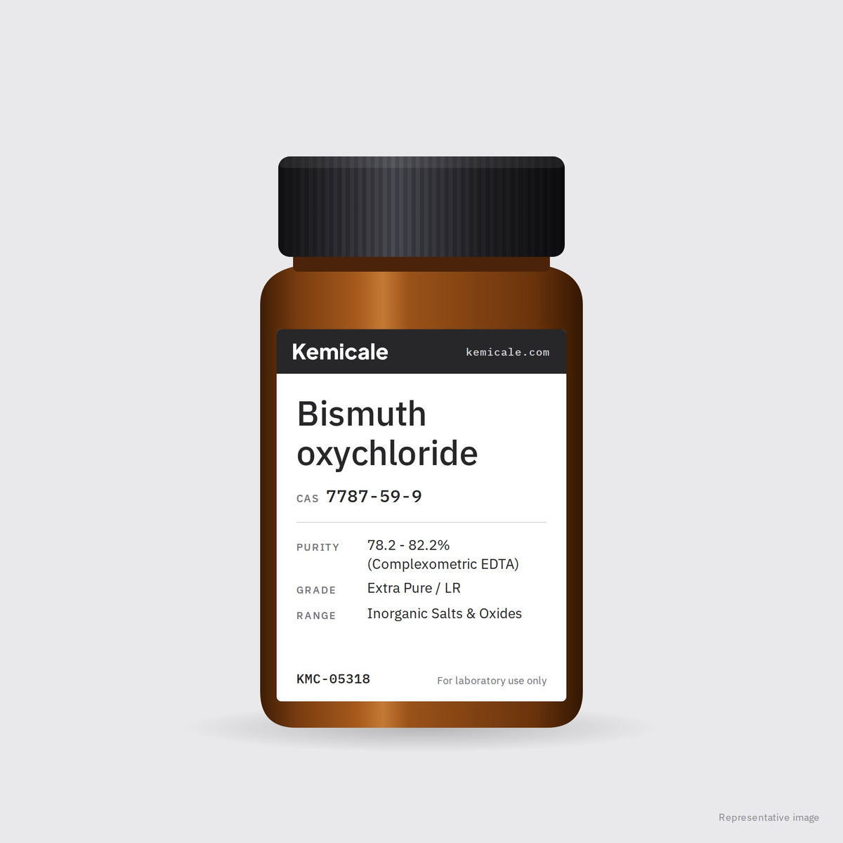 Bismuth oxychloride (CAS 7787-59-9) – Kemicale representative pack image
