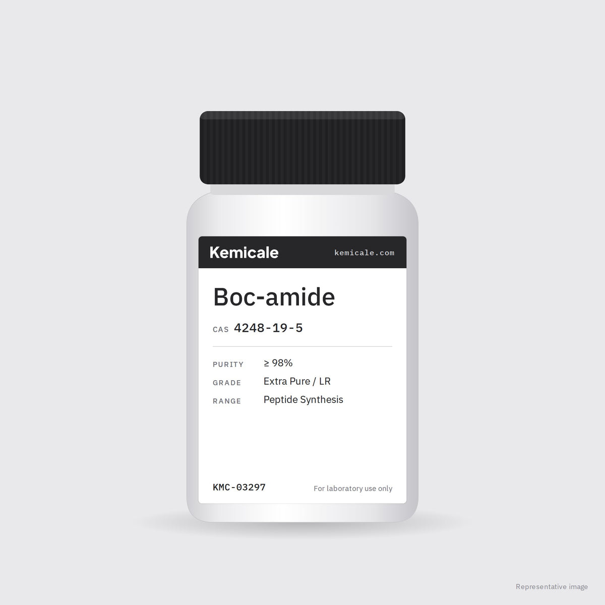 Boc-amide (CAS 4248-19-5) – Kemicale representative pack image