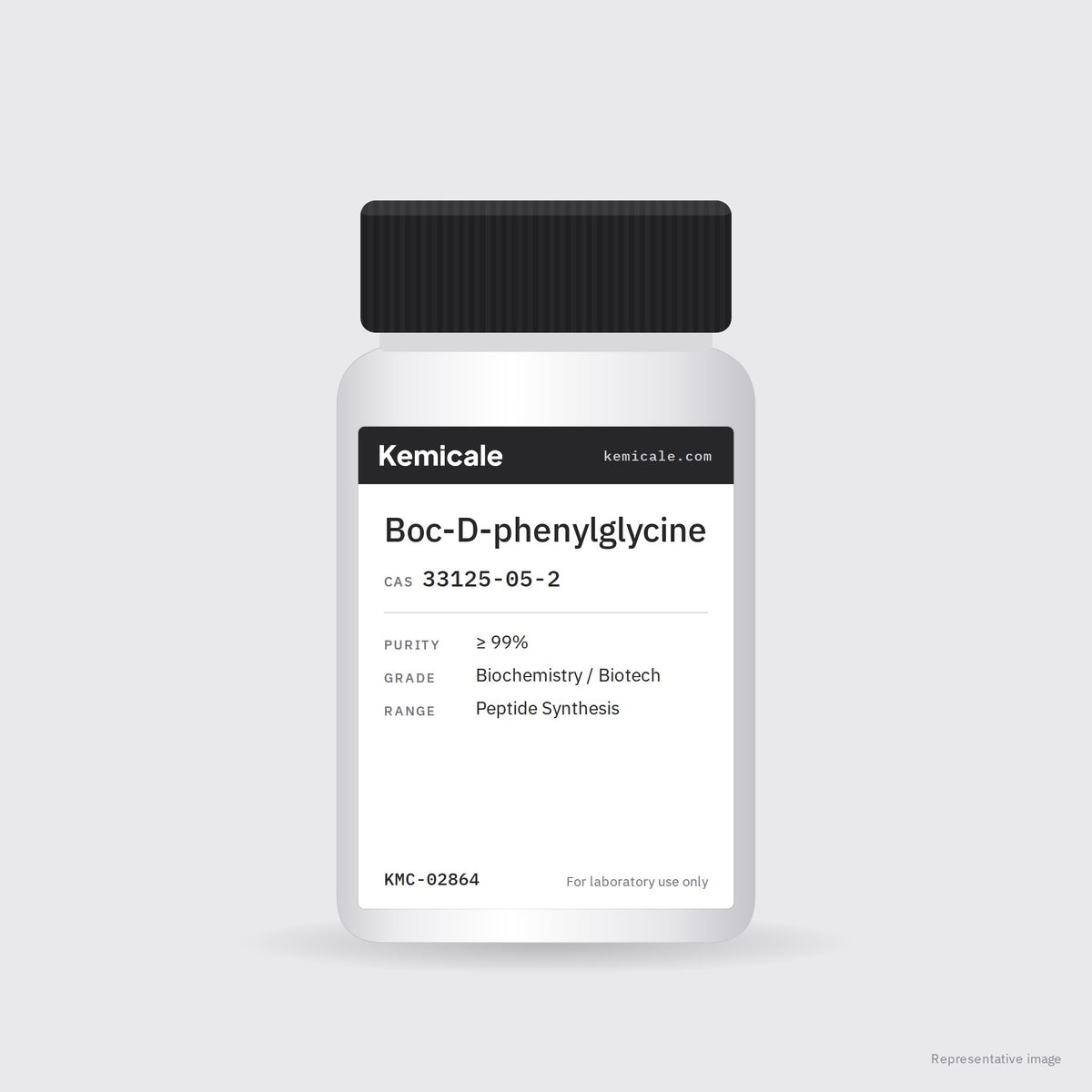 Boc-D-phenylglycine (CAS 33125-05-2) – Kemicale representative pack image