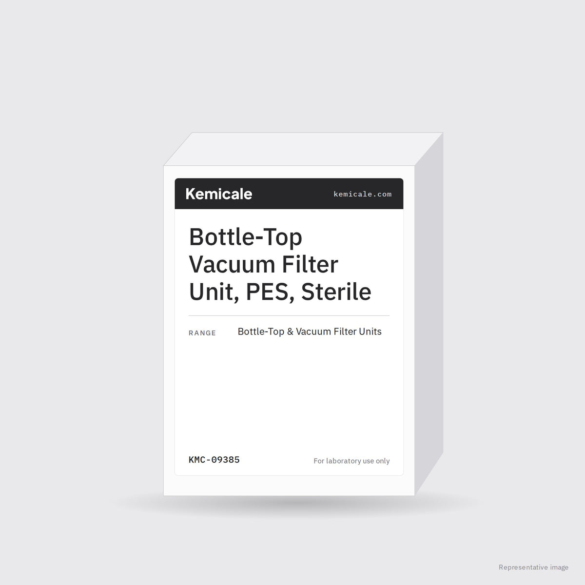 Bottle-Top Vacuum Filter Unit, PES, Sterile – Kemicale representative pack image