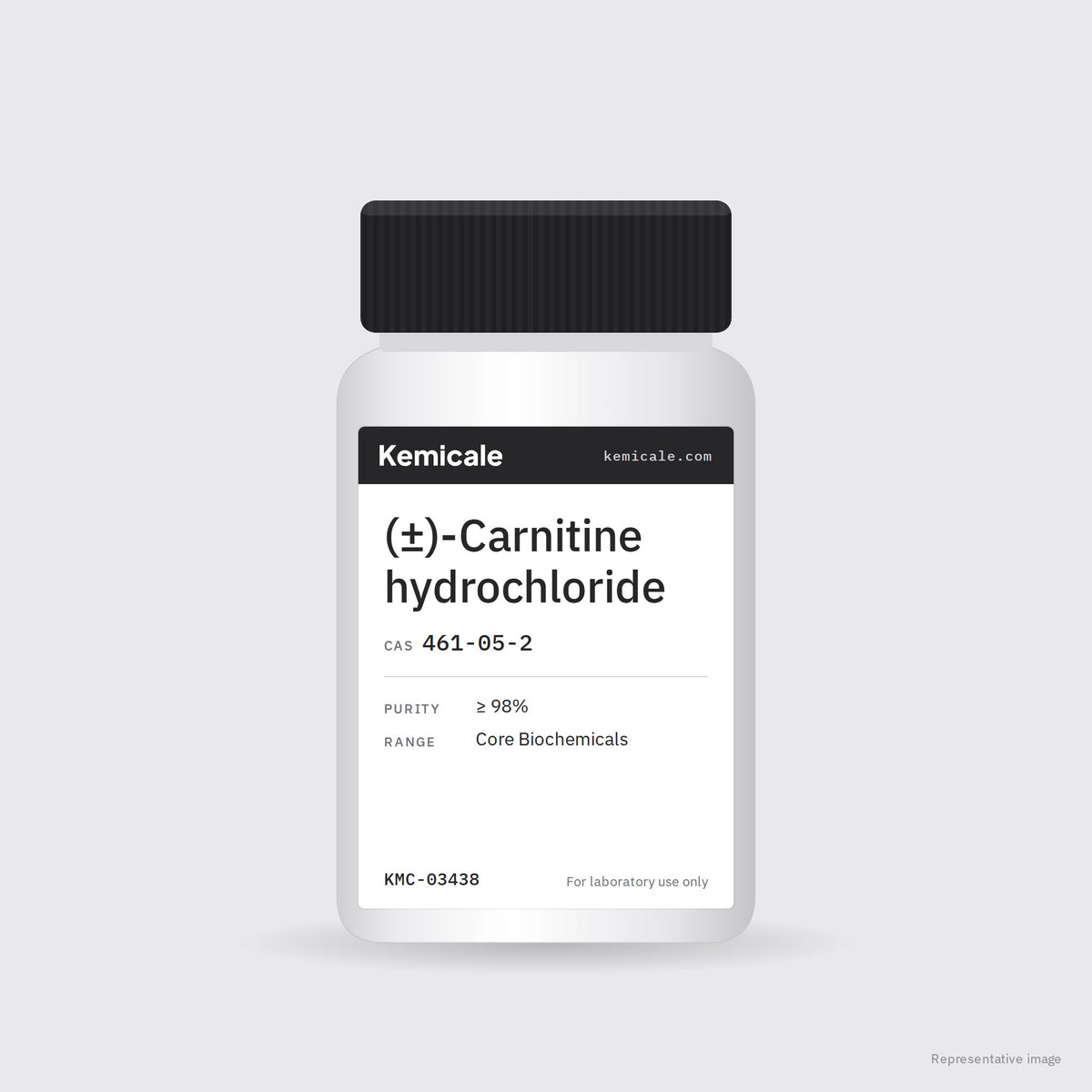 (±)-Carnitine hydrochloride (CAS 461-05-2) – Kemicale representative pack image