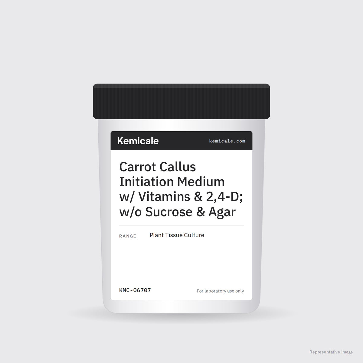 Carrot Callus Initiation Medium w/ Vitamins & 2,4-D; w/o Sucrose & Agar – Kemicale representative pack image