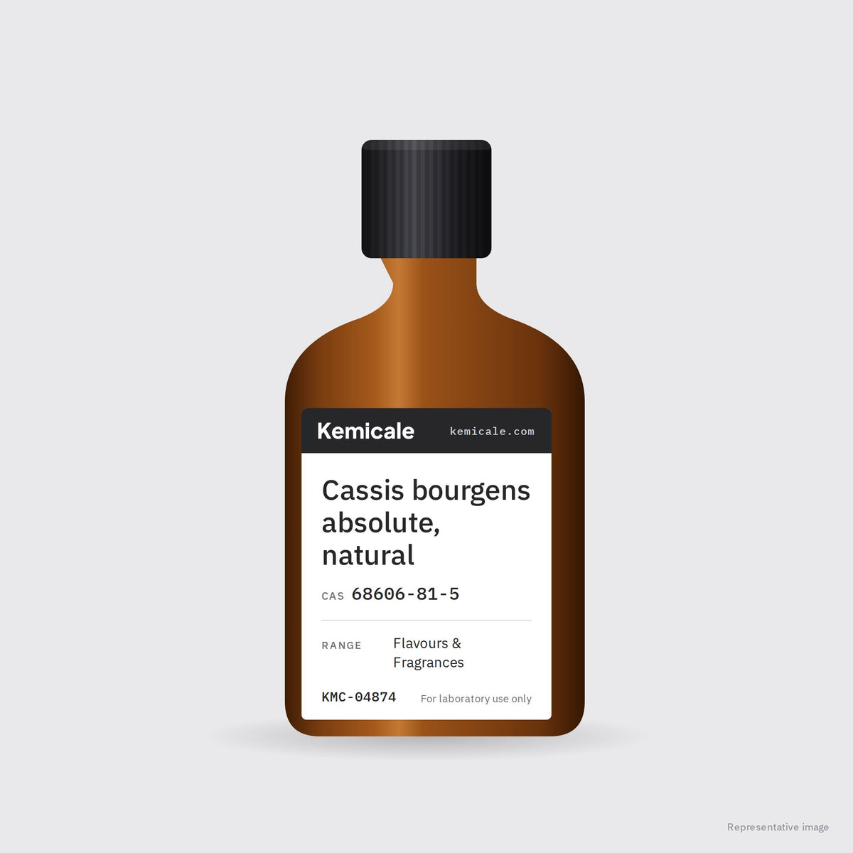 Cassis bourgens absolute, natural (CAS 68606-81-5) – Kemicale representative pack image