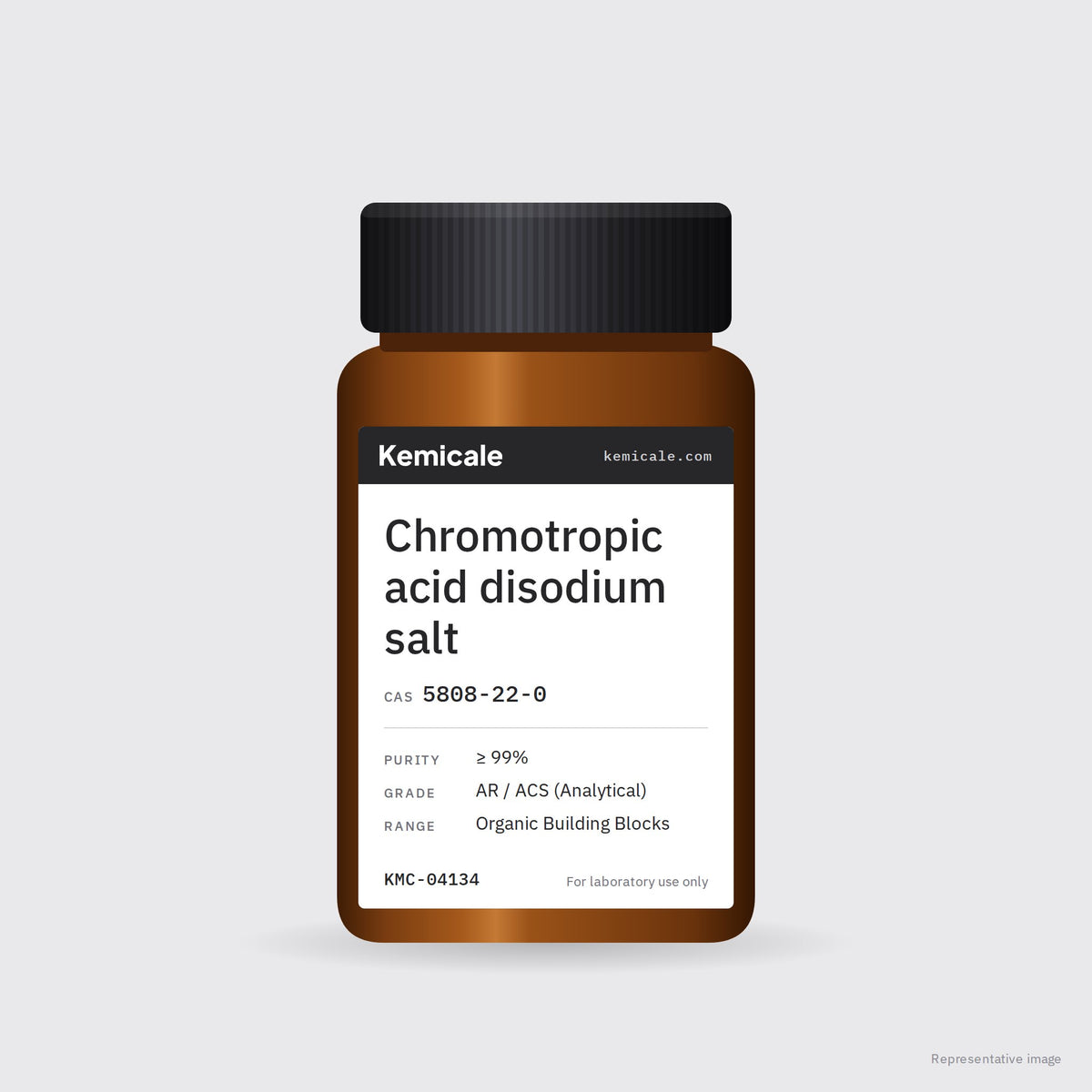 Chromotropic acid disodium salt (CAS 5808-22-0) – Kemicale representative pack image