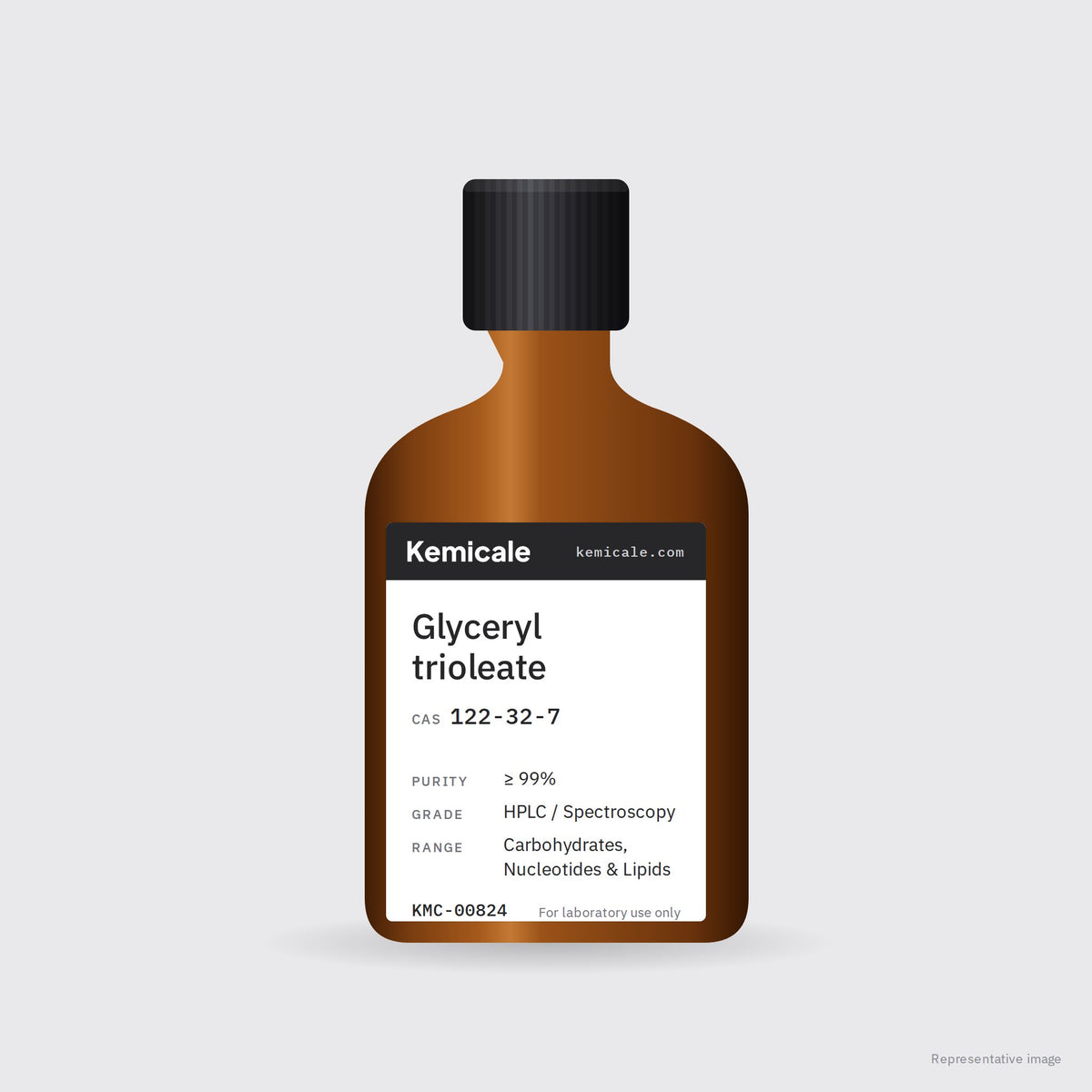 Glyceryl trioleate (CAS 122-32-7) – Kemicale representative pack image