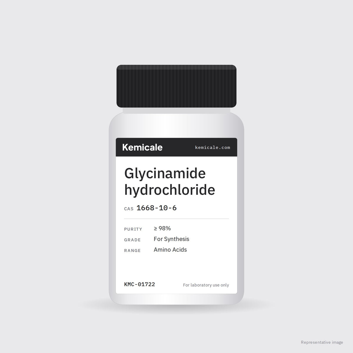 Glycinamide hydrochloride (CAS 1668-10-6) – Kemicale representative pack image