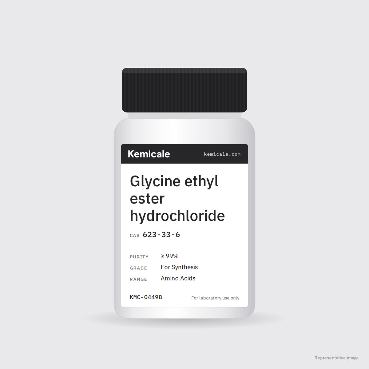 Glycine ethyl ester hydrochloride (CAS 623-33-6) – Kemicale representative pack image