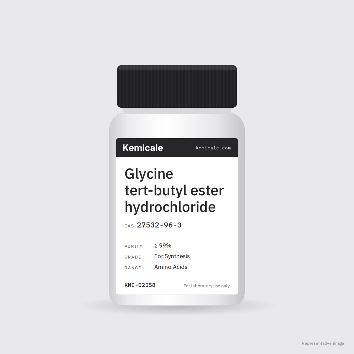 Glycine tert-butyl ester hydrochloride (CAS 27532-96-3) – Kemicale representative pack image