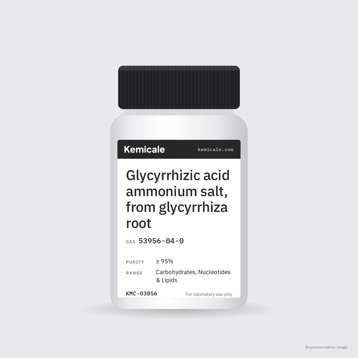 Glycyrrhizic acid ammonium salt, from glycyrrhiza root (CAS 53956-04-0) – Kemicale representative pack image