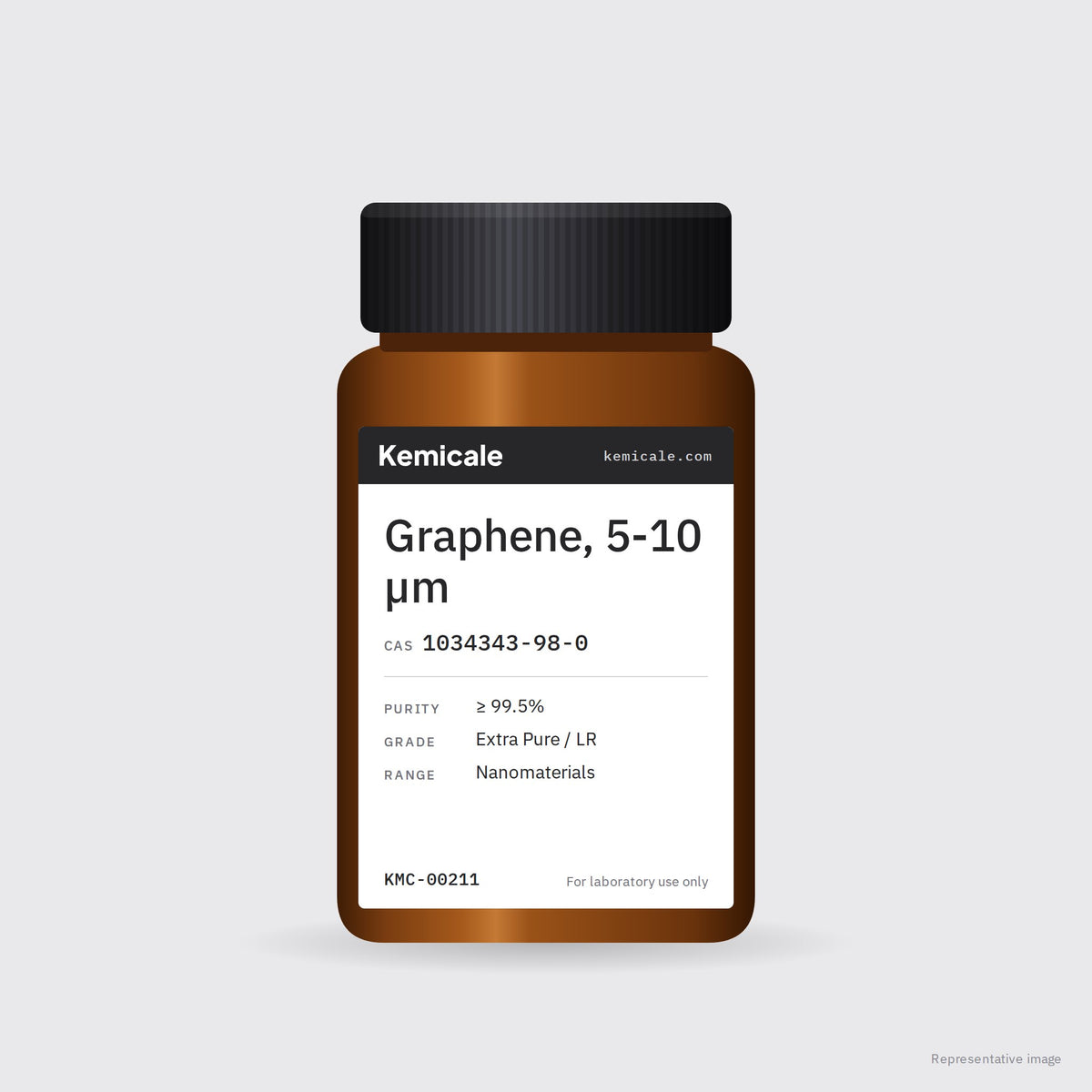 Graphene, 5-10 µm (CAS 1034343-98-0) – Kemicale representative pack image