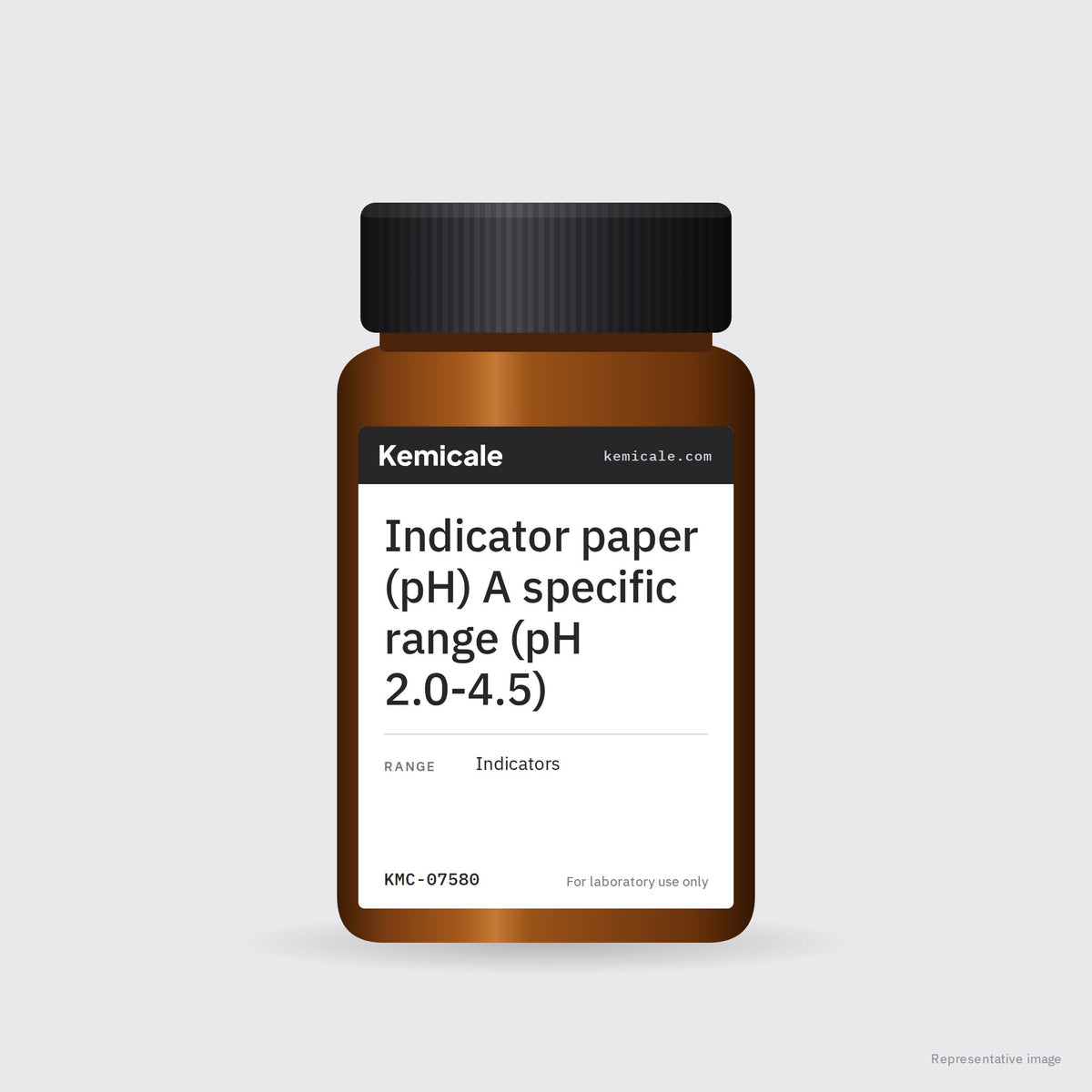 Indicator paper (pH) A specific range (pH 2.0-4.5) – Kemicale representative pack image