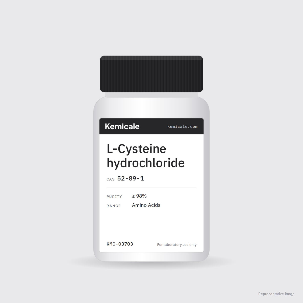 L-Cysteine hydrochloride (CAS 52-89-1) – Kemicale representative pack image