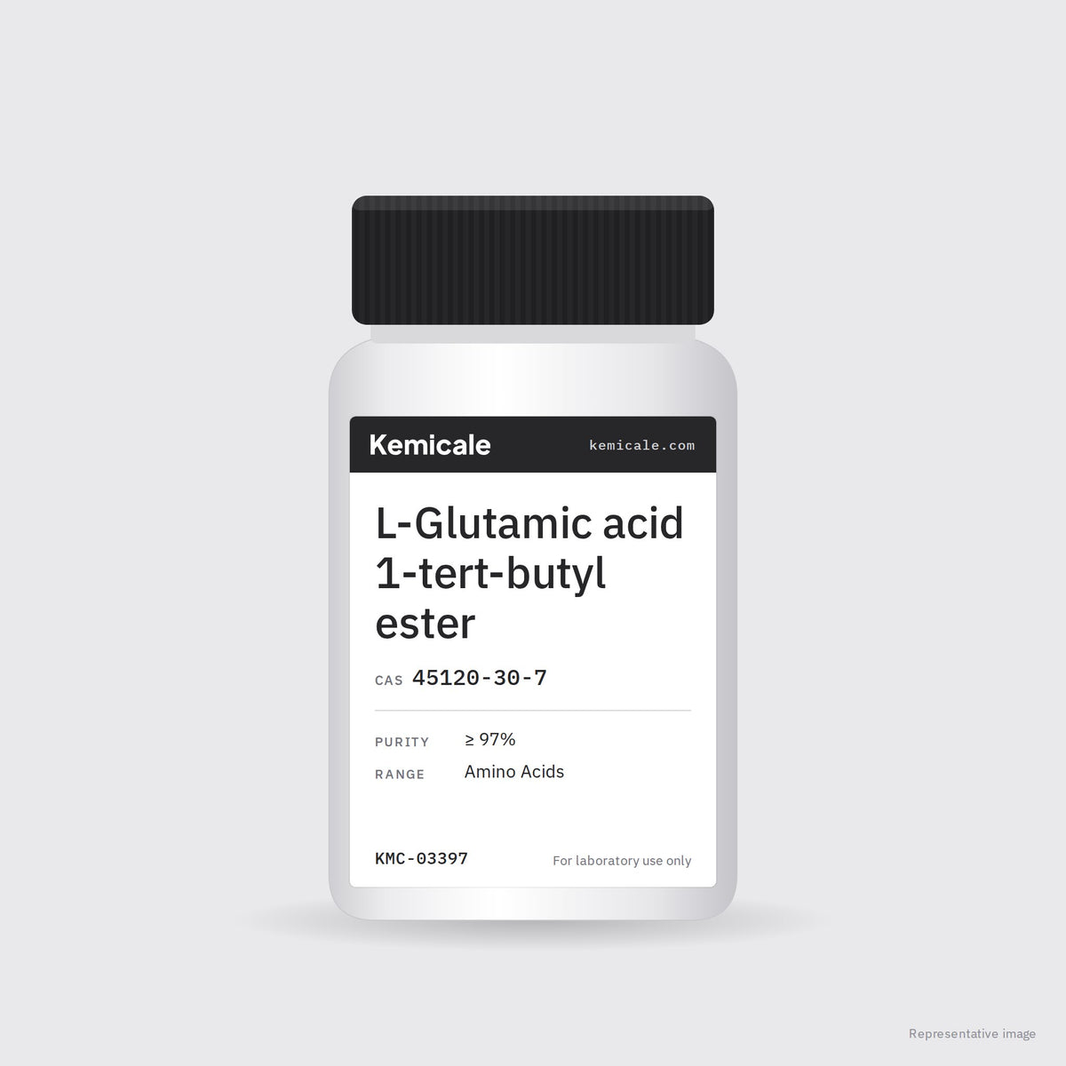 L-Glutamic acid 1-tert-butyl ester (CAS 45120-30-7) – Kemicale representative pack image