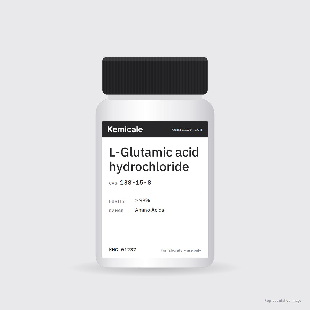 L-Glutamic acid hydrochloride (CAS 138-15-8) – Kemicale representative pack image