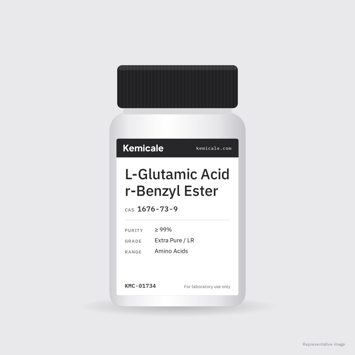 L-Glutamic Acid r-Benzyl Ester (CAS 1676-73-9) – Kemicale representative pack image