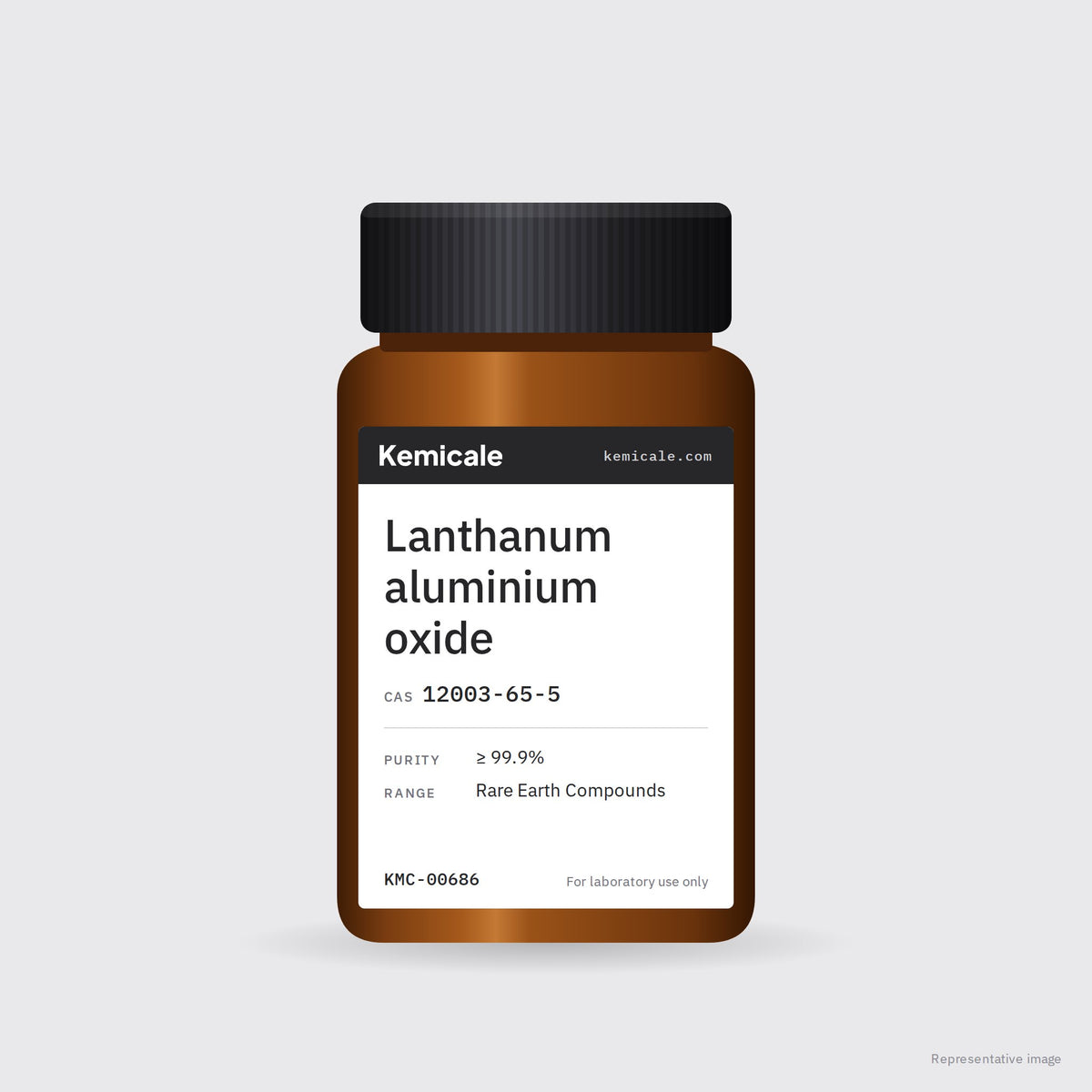 Lanthanum aluminium oxide (CAS 12003-65-5) – Kemicale representative pack image