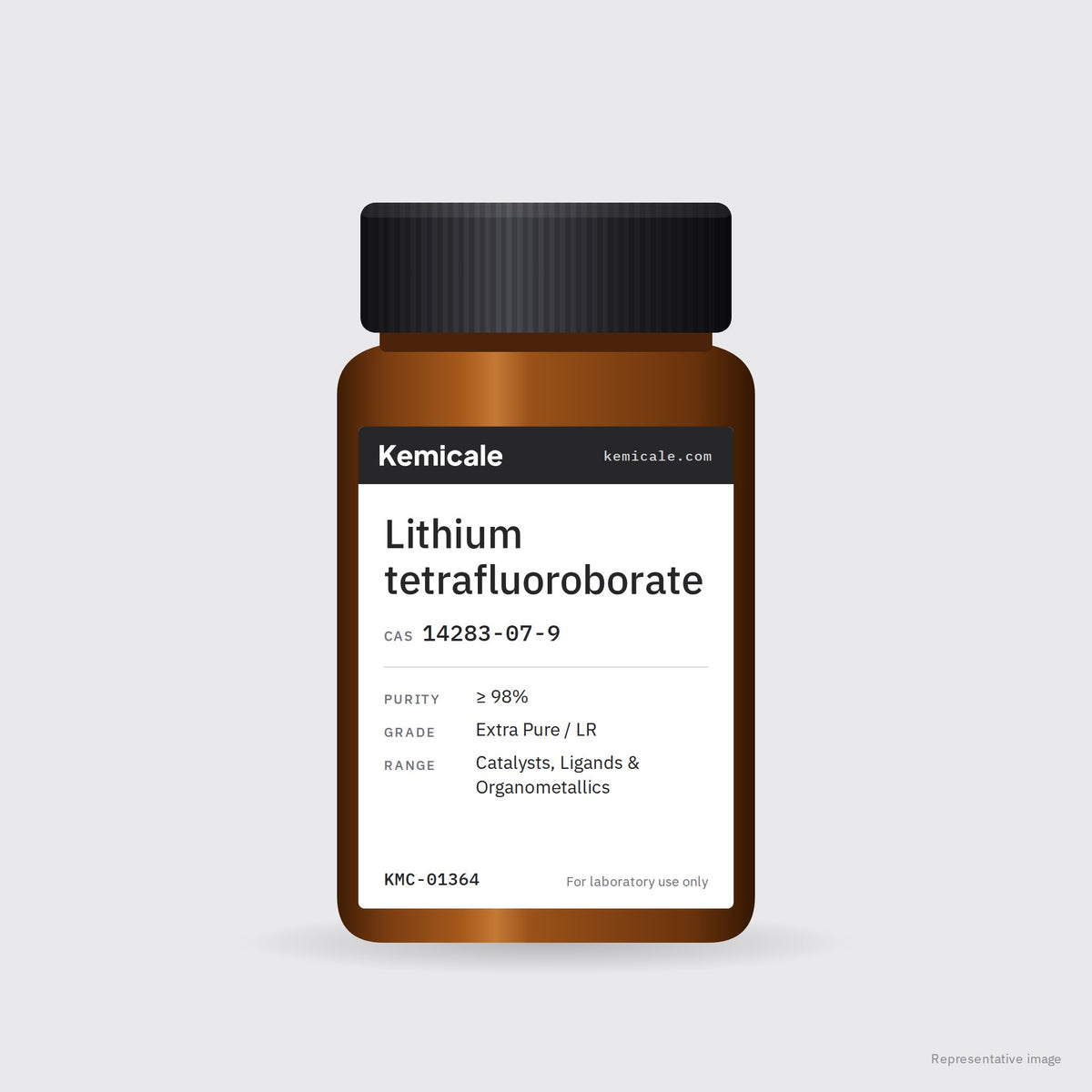 Lithium tetrafluoroborate (CAS 14283-07-9) – Kemicale representative pack image