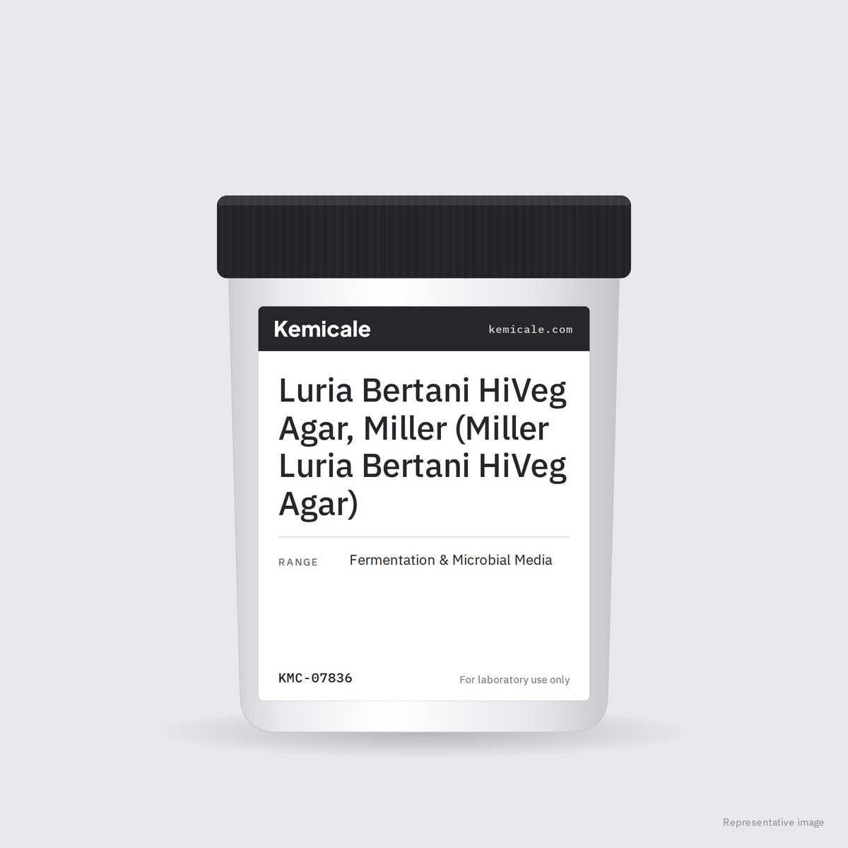 Luria Bertani HiVeg Agar, Miller (Miller Luria Bertani HiVeg Agar) – Kemicale representative pack image