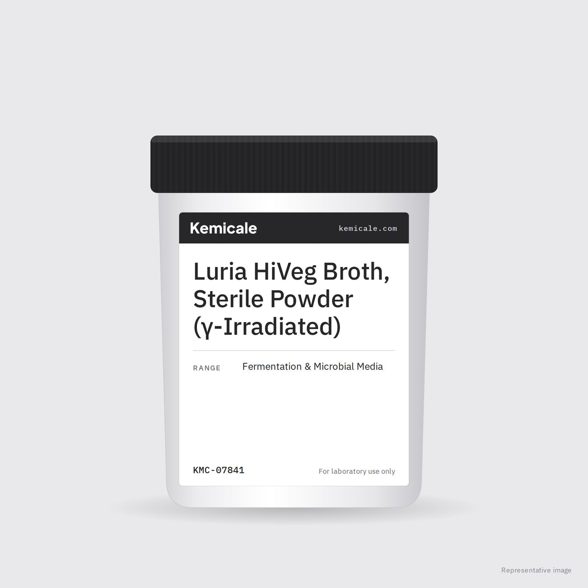 Luria HiVeg Broth, Sterile Powder (γ-Irradiated) – Kemicale representative pack image