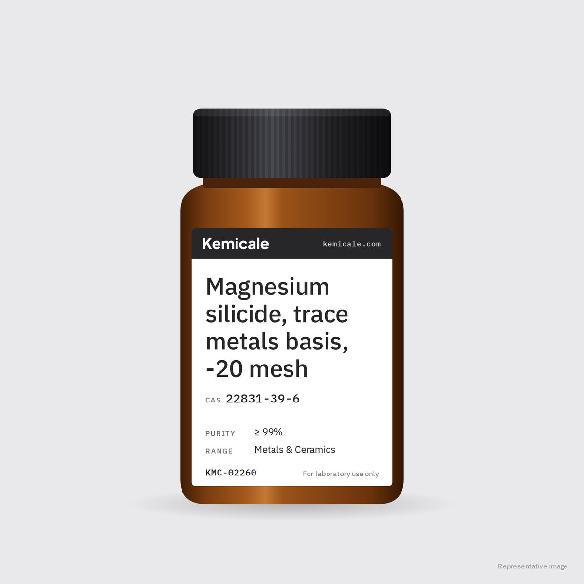 Magnesium silicide, trace metals basis, -20 mesh (CAS 22831-39-6) – Kemicale representative pack image