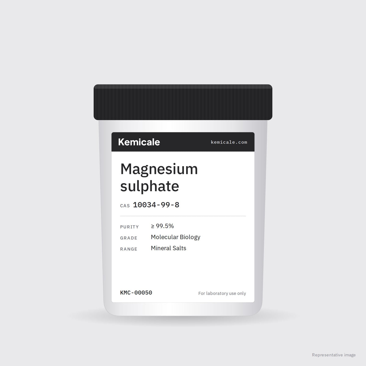 Magnesium sulphate (CAS 10034-99-8) – Kemicale representative pack image