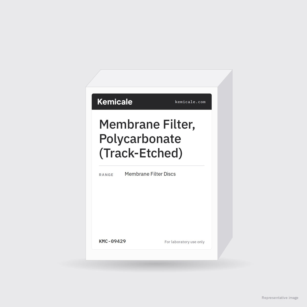 Membrane Filter, Polycarbonate (Track-Etched) – Kemicale representative pack image