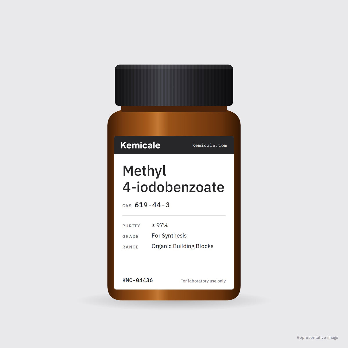 Methyl 4-iodobenzoate (CAS 619-44-3) – Kemicale representative pack image