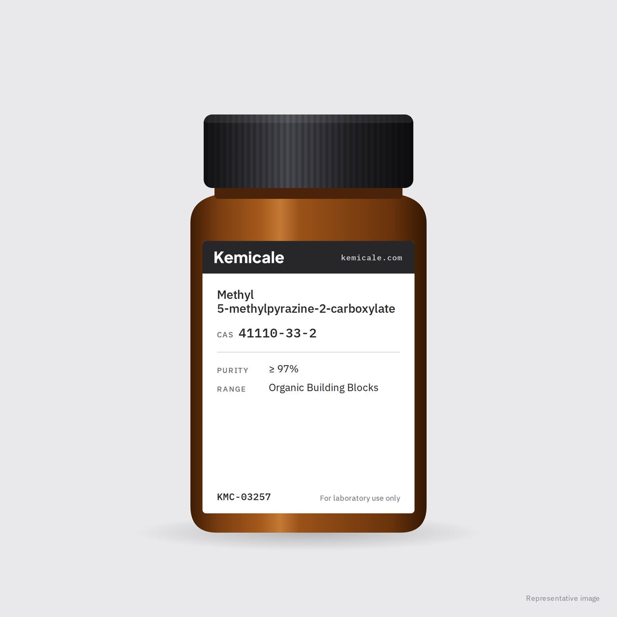 Methyl 5-methylpyrazine-2-carboxylate (CAS 41110-33-2) – Kemicale representative pack image