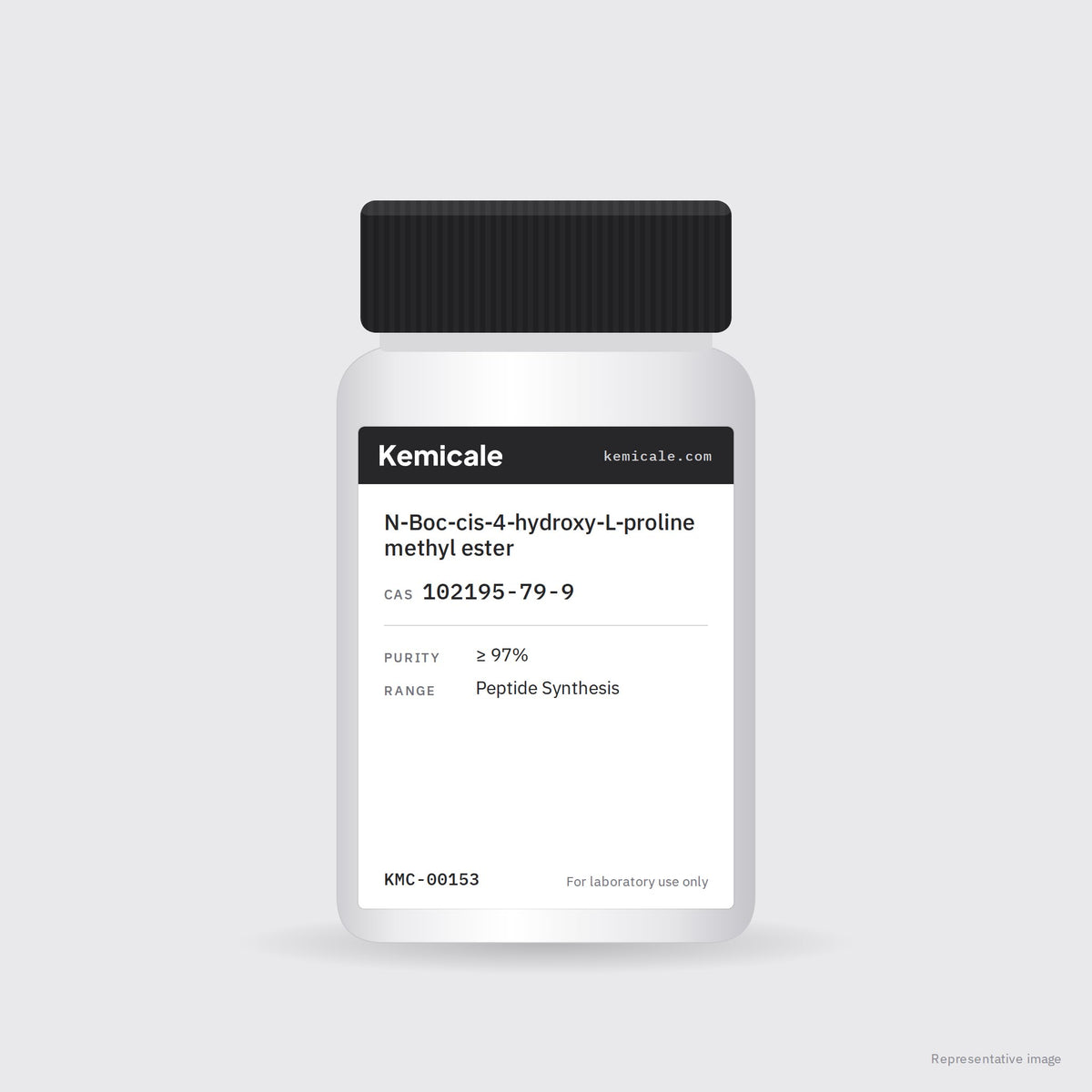 N-Boc-cis-4-hydroxy-L-proline methyl ester (CAS 102195-79-9) – Kemicale representative pack image