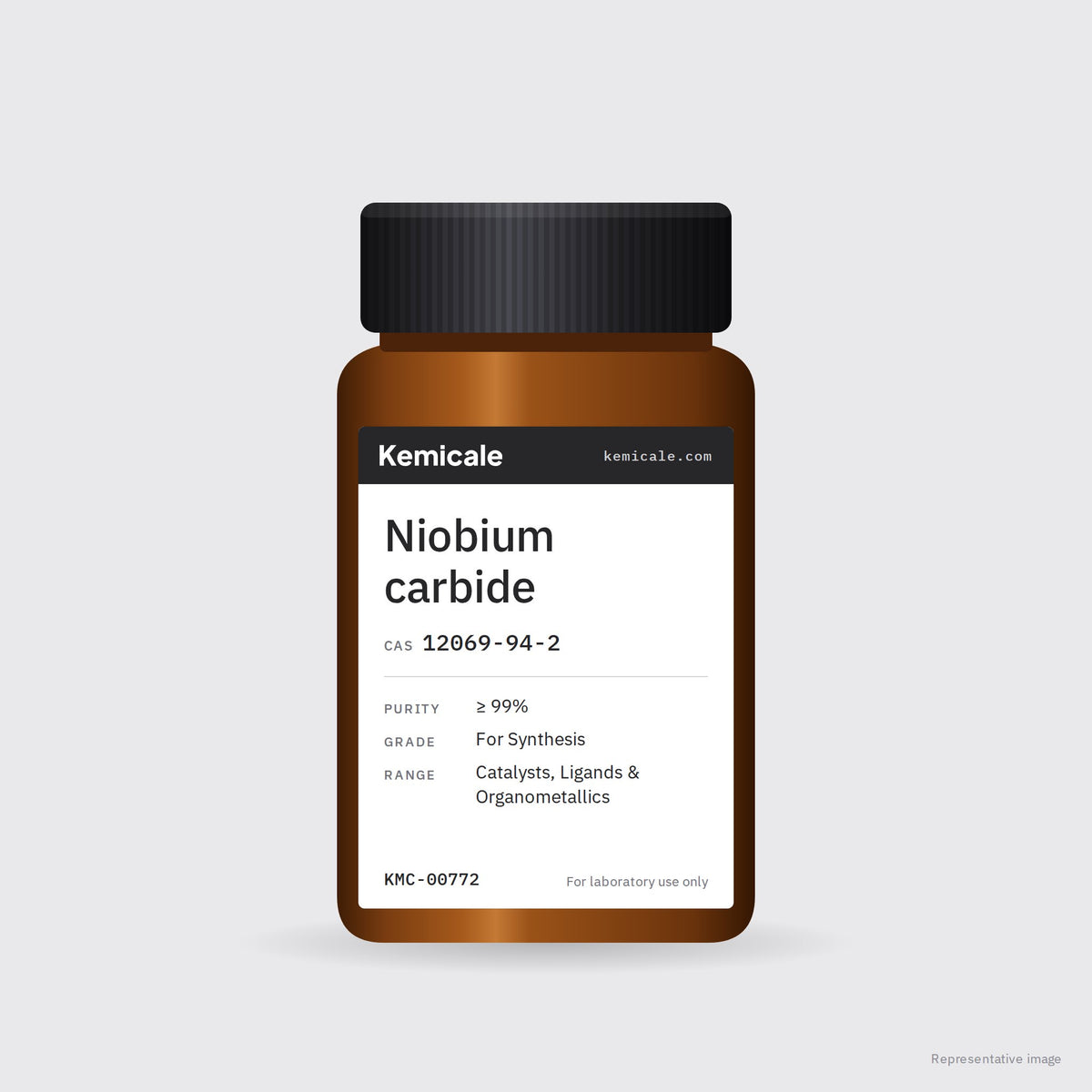 Niobium carbide (CAS 12069-94-2) – Kemicale representative pack image