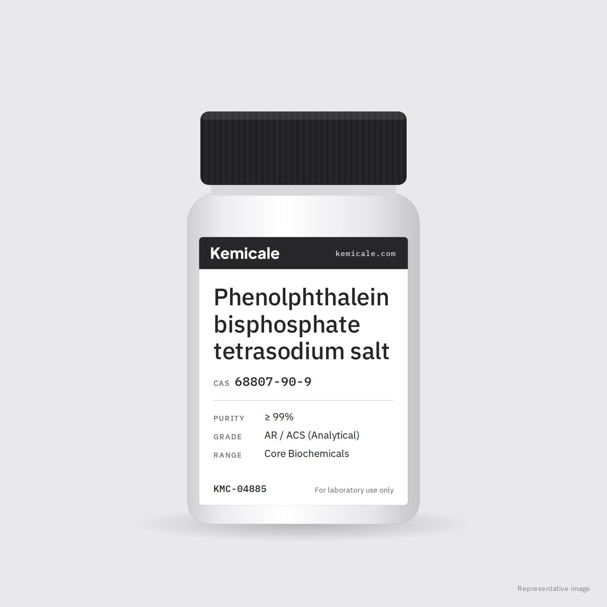 Phenolphthalein bisphosphate tetrasodium salt (CAS 68807-90-9) – Kemicale representative pack image