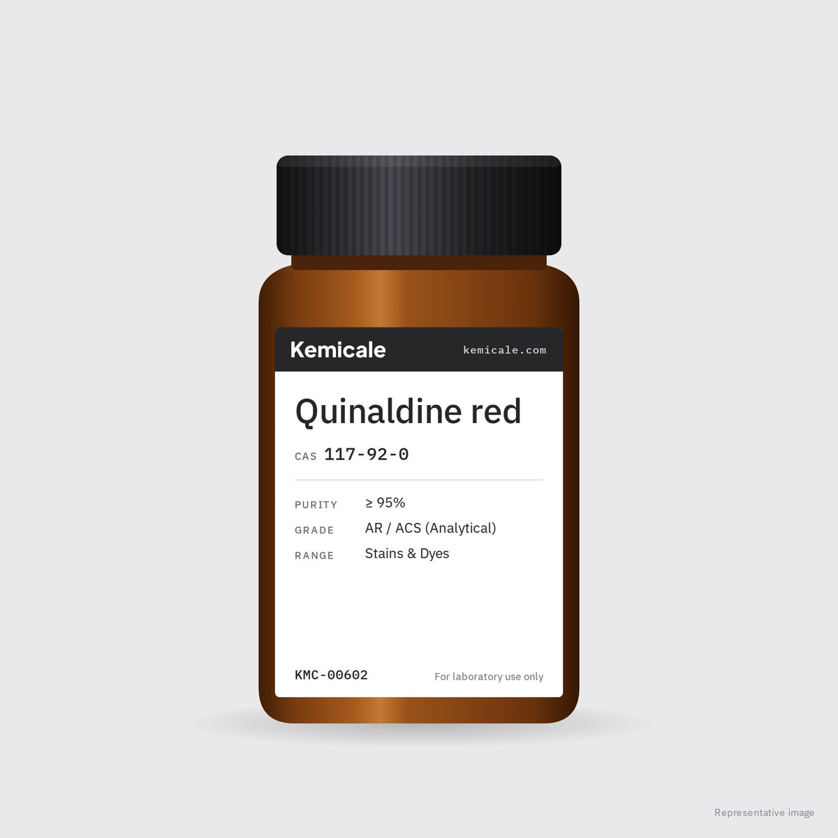 Quinaldine red (CAS 117-92-0) – Kemicale representative pack image