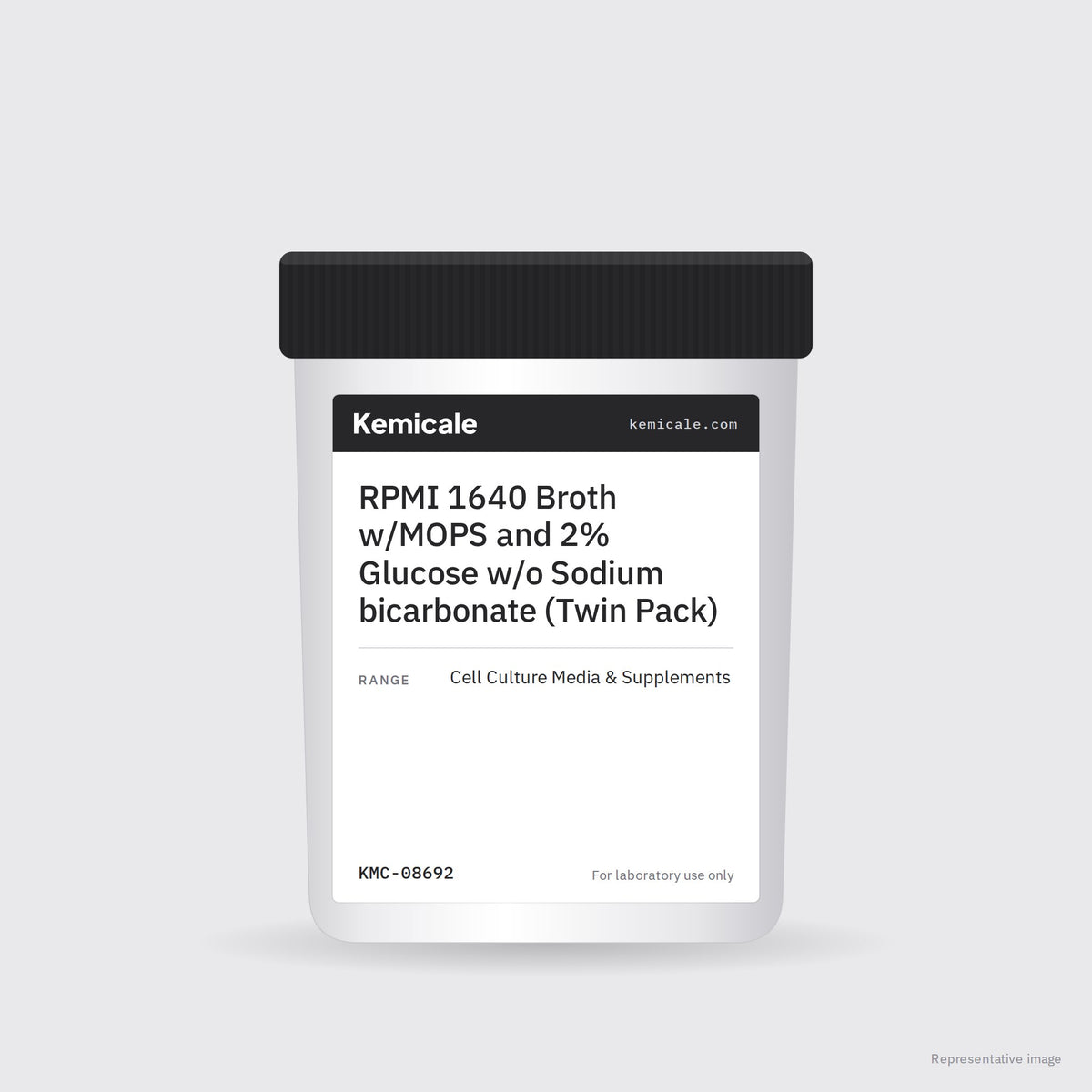 RPMI 1640 Broth w/MOPS and 2% Glucose w/o Sodium bicarbonate (Twin Pack) – Kemicale representative pack image